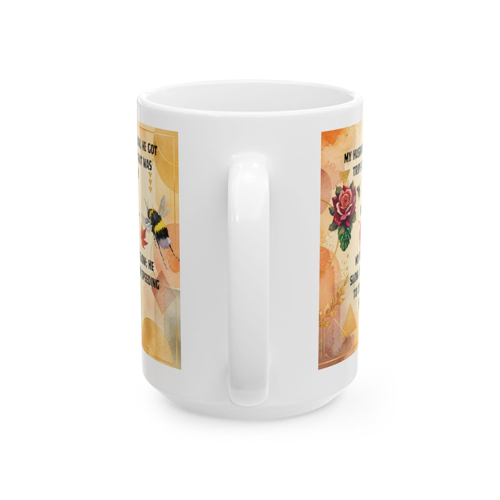 GIRL TALK series 2  Funny Rose Quote Mug | Floral Humorous Saying Ceramic Coffee Cup