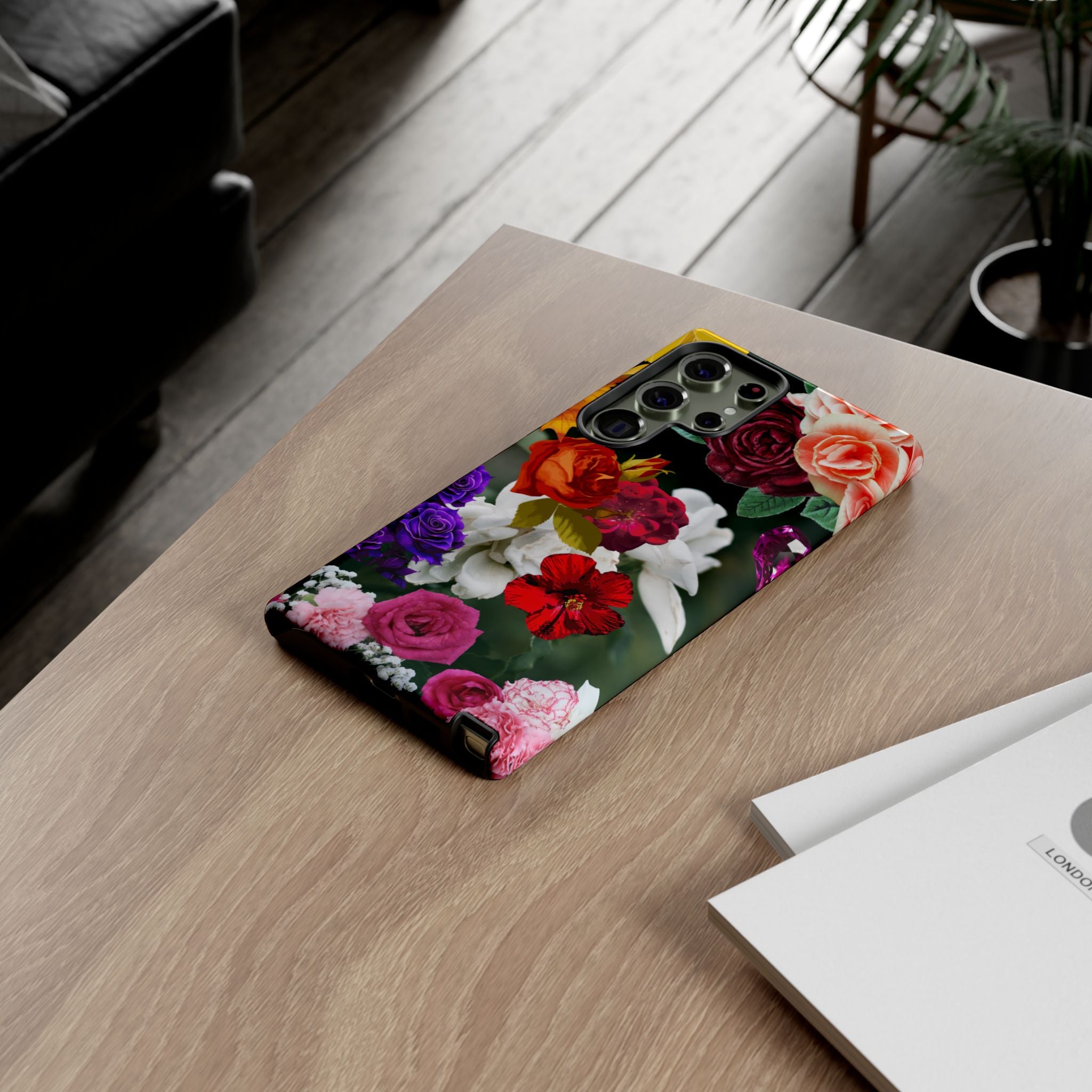 Vintage Mixed Roses Phone Case | Floral Tough Case