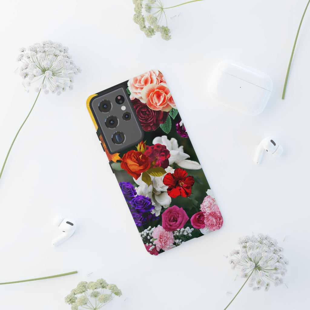 Vintage Mixed Roses Phone Case | Floral Tough Case